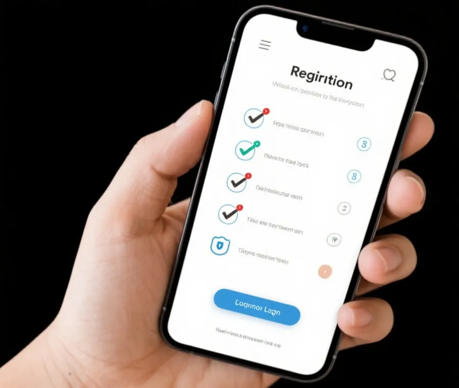 开户注册与首次登录流程示意图